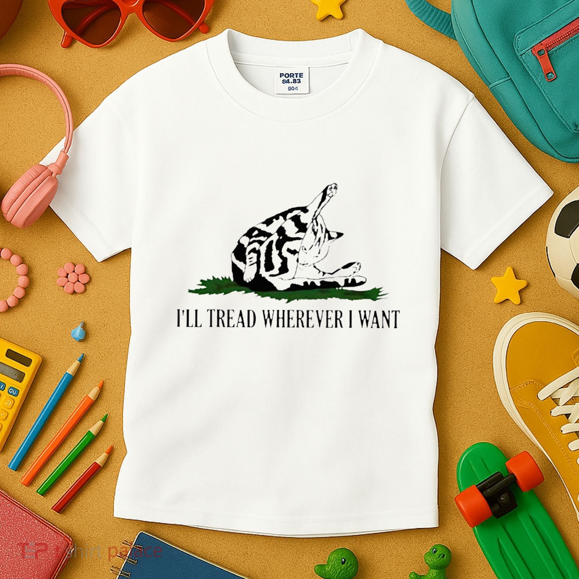 ILl Tread Wherever I Want Kids T-Shirt