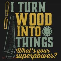 I Turn Wood Into Things Funny Woodworker Carpenter Gift Bucket Hat thumb 4