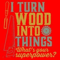 I Turn Wood Into Things Funny Woodworker Carpenter Gift Santa Hat thumb 1