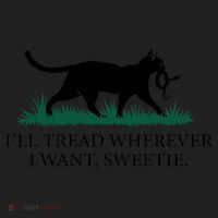 I’Ll Tread Wherever I Want Sweetie Cat Lady Women's Sweatshirt thumb 2