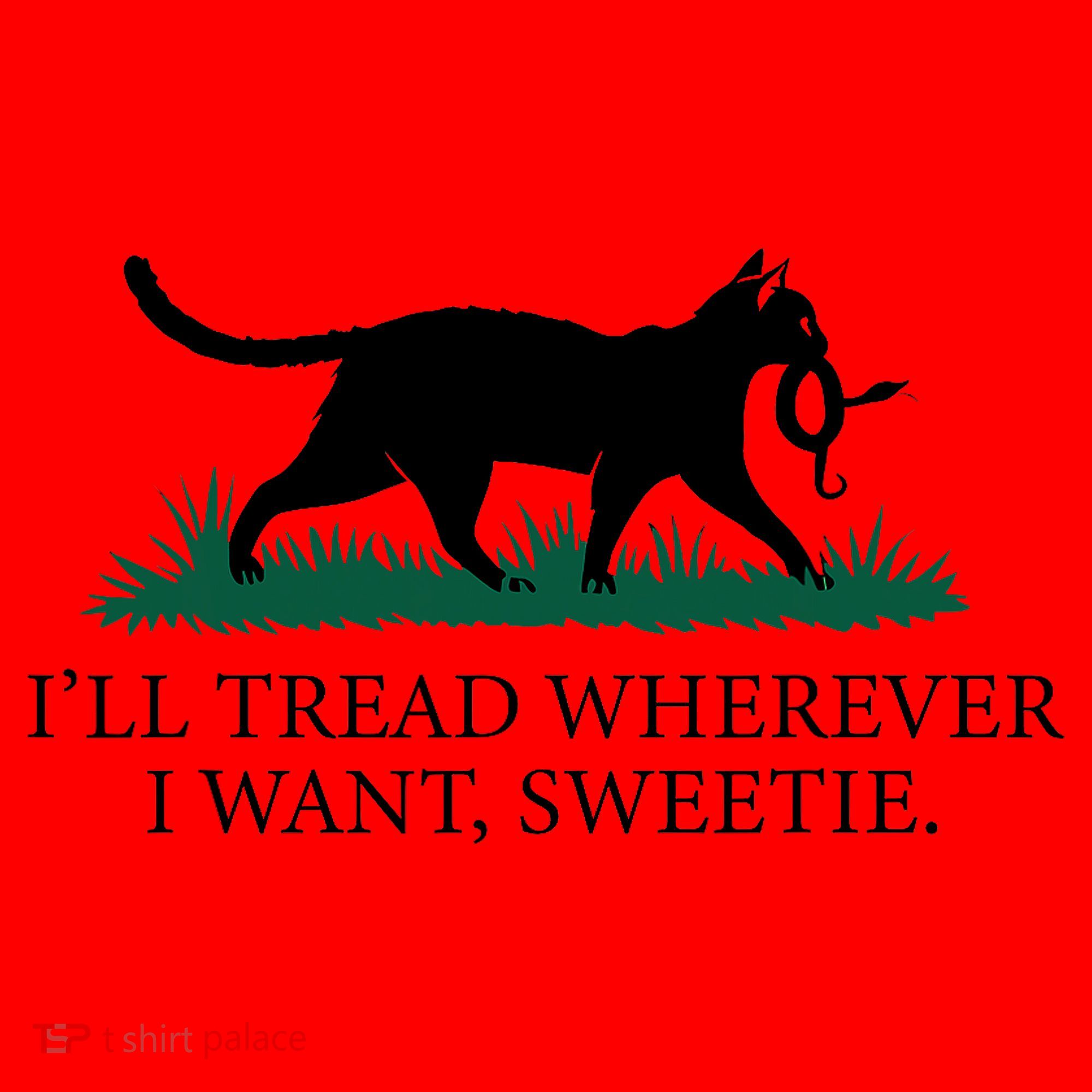 I’Ll Tread Wherever I Want Sweetie Cat Lady Santa Hat