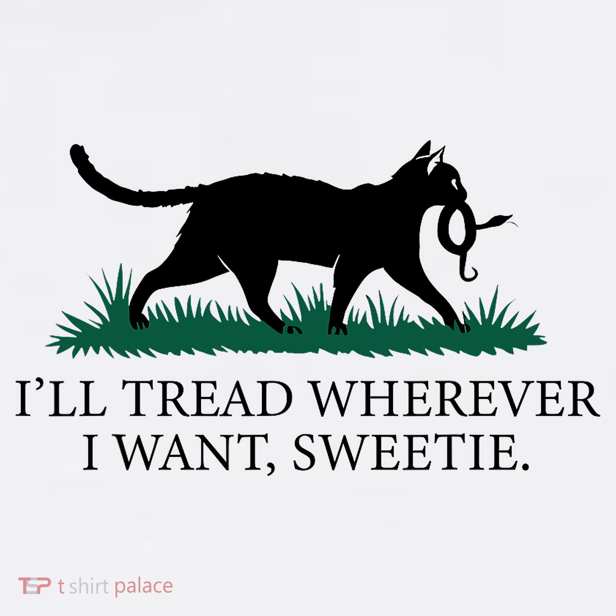 I’Ll Tread Wherever I Want Sweetie Cat Lady Women's Tank Top
