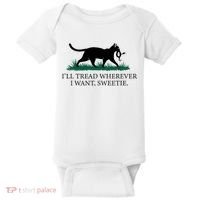 I’Ll Tread Wherever I Want Sweetie Cat Lady Baby Bodysuit thumb 0