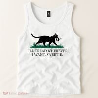 I’Ll Tread Wherever I Want Sweetie Cat Lady Tank Top thumb 2