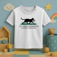 I’Ll Tread Wherever I Want Sweetie Cat Lady Toddler T-Shirt thumb 3