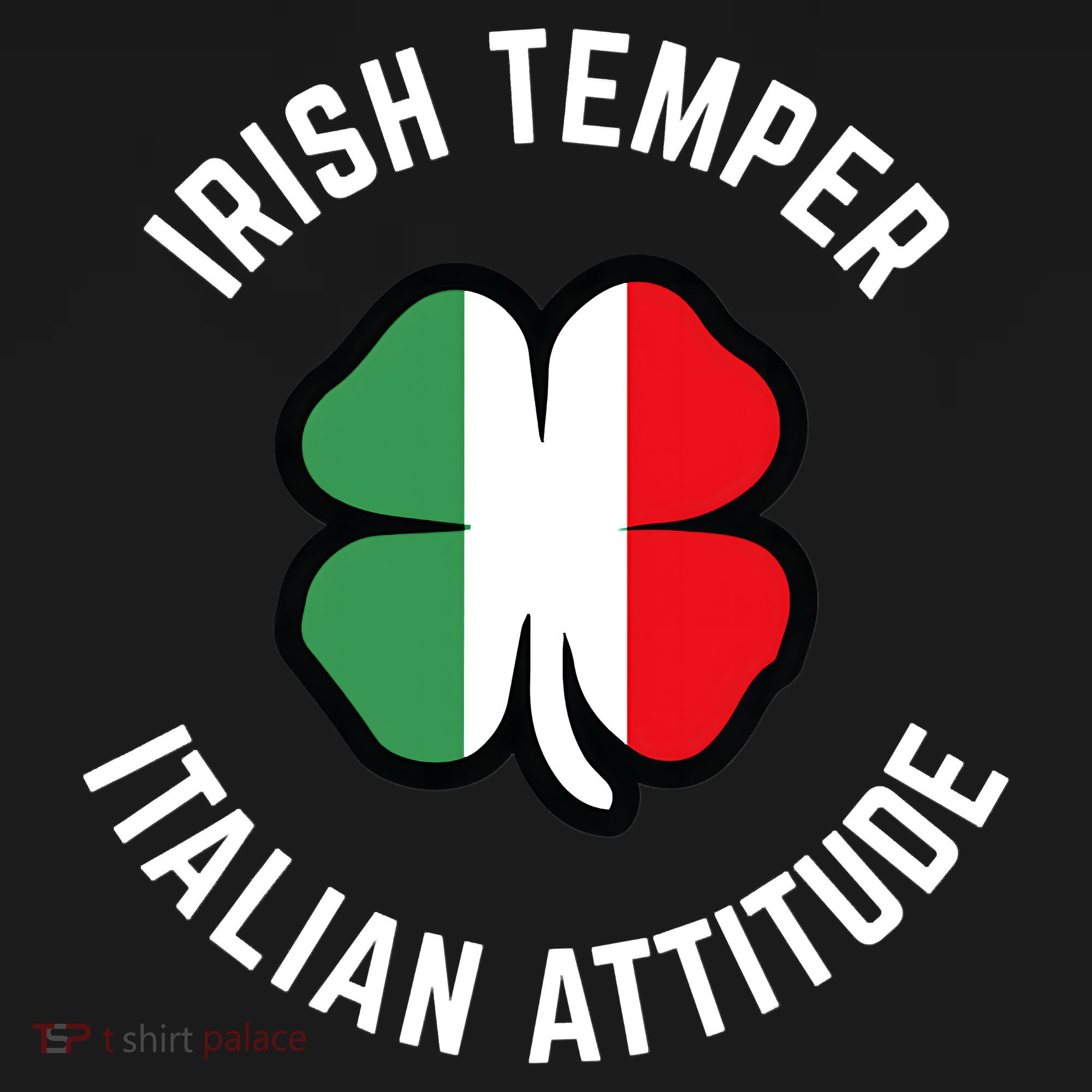 Irish Temperr With An Italian Attitude Clover St Patrick Day Tote Bag