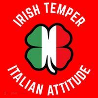 Irish Temperr With An Italian Attitude Clover St Patrick Day Santa Hat thumb 1