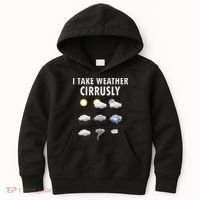 I Take Weather Cirrusly Meteorology Meteorologist Kids Hoodie thumb 0