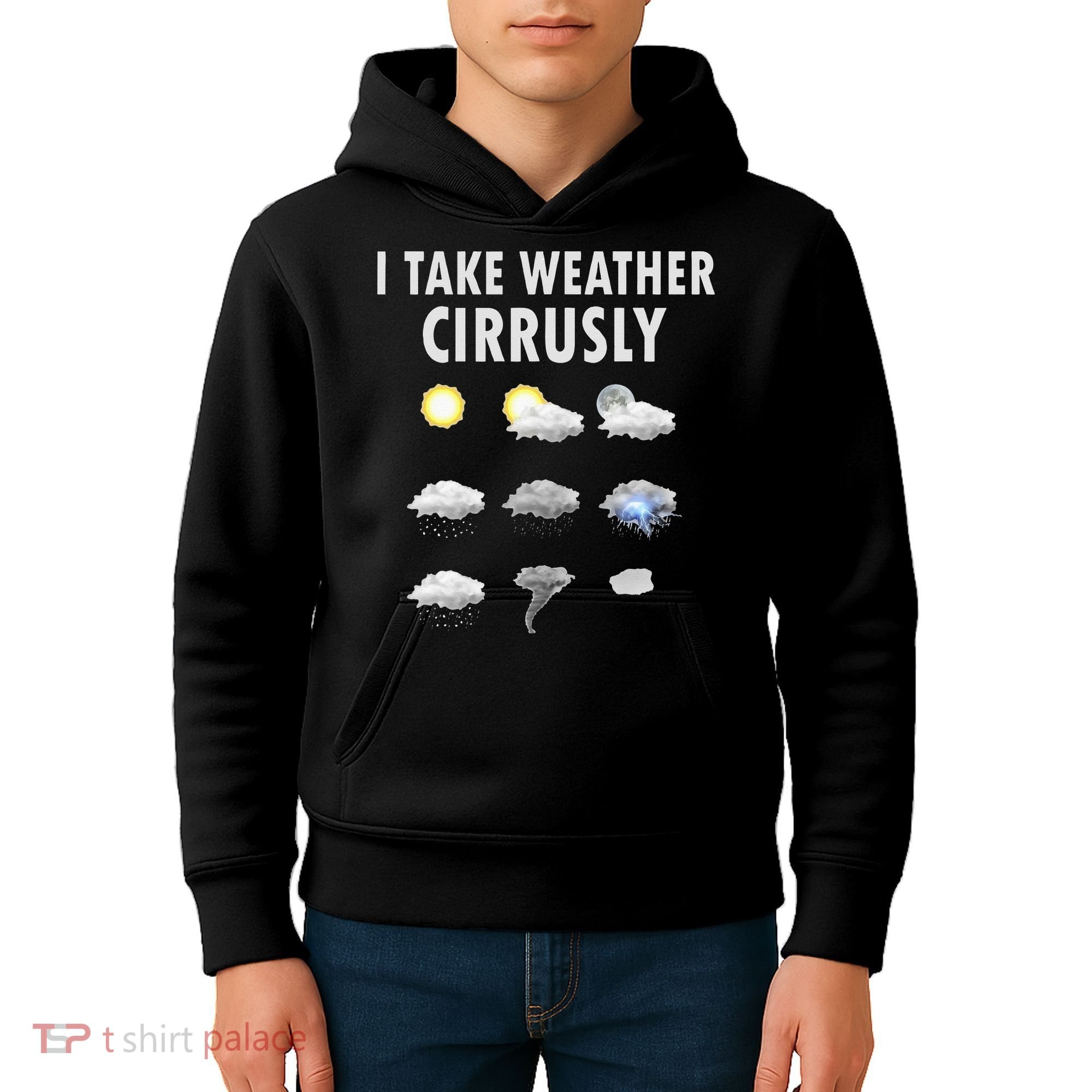 I Take Weather Cirrusly Meteorology Meteorologist Kids Hoodie