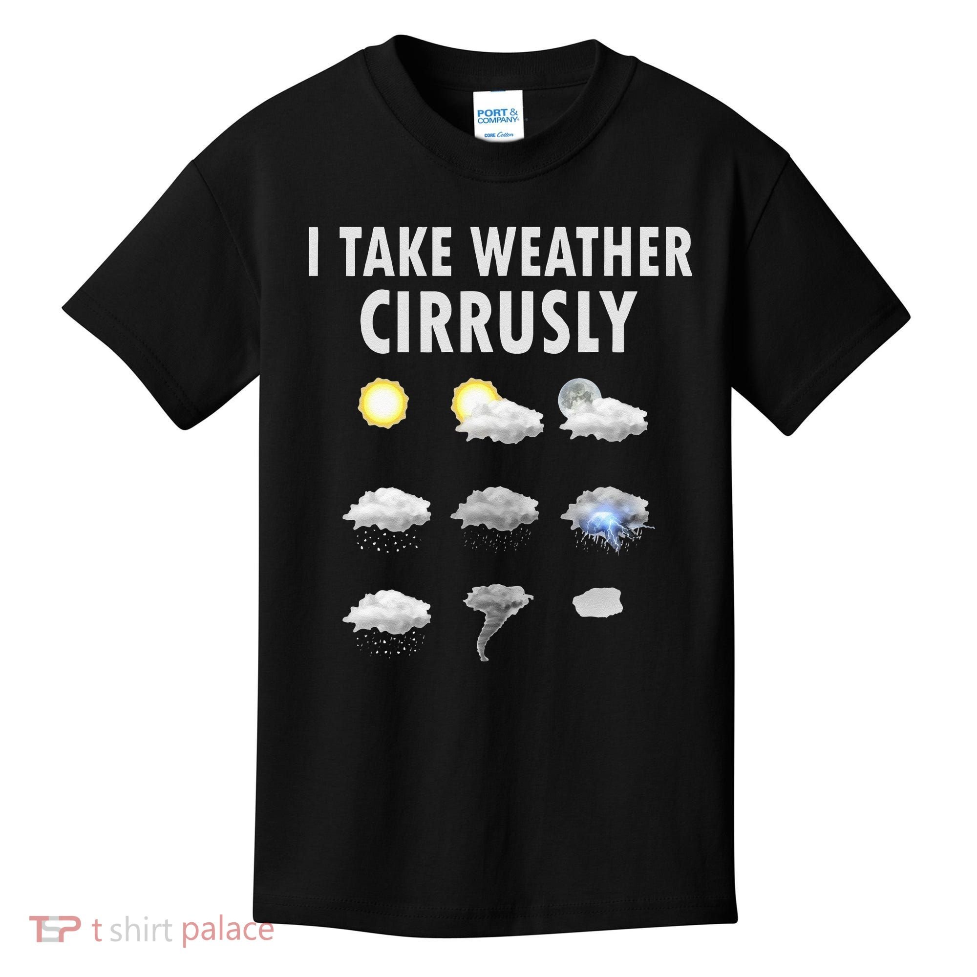I Take Weather Cirrusly Meteorology Meteorologist Kids T-Shirt