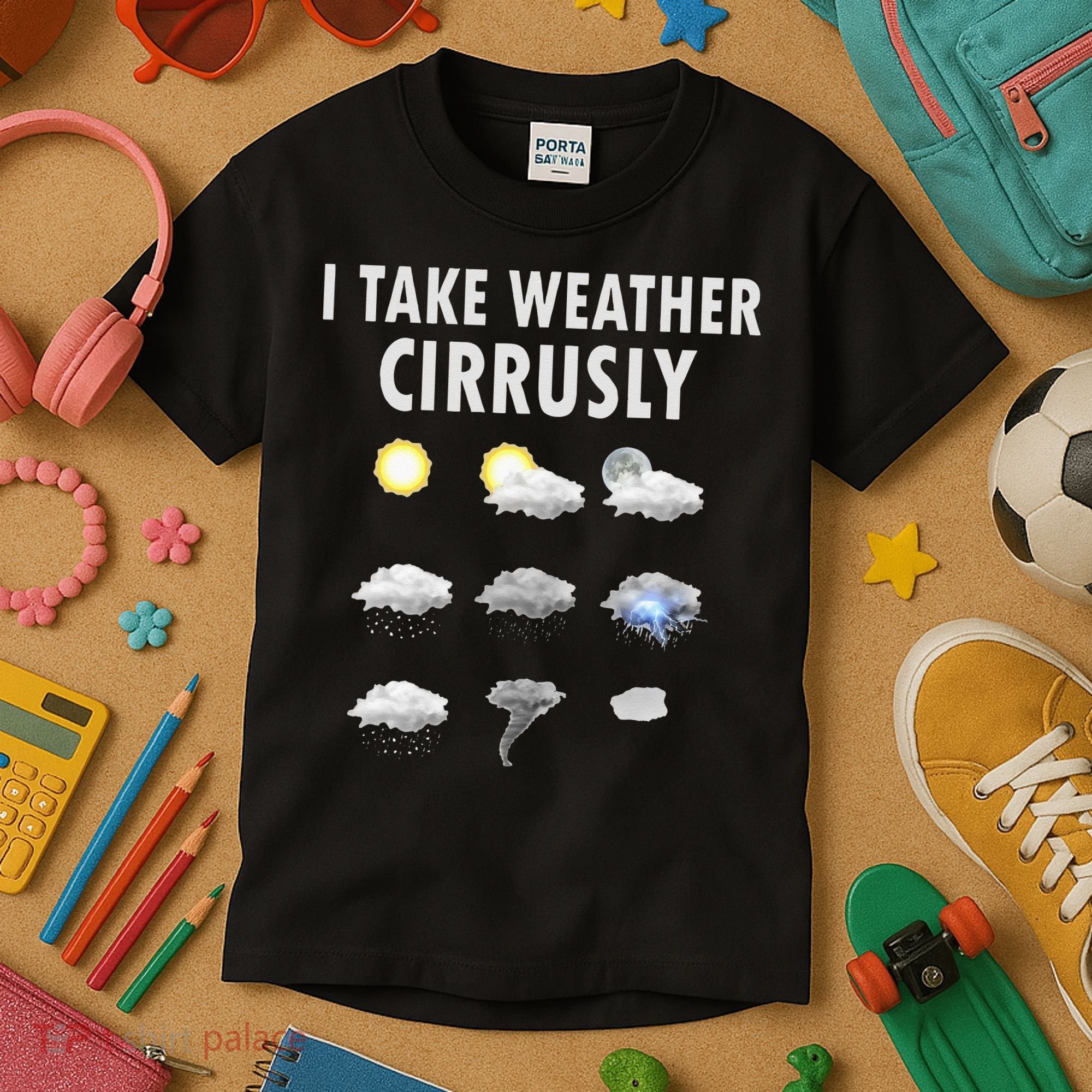 I Take Weather Cirrusly Meteorology Meteorologist Kids T-Shirt