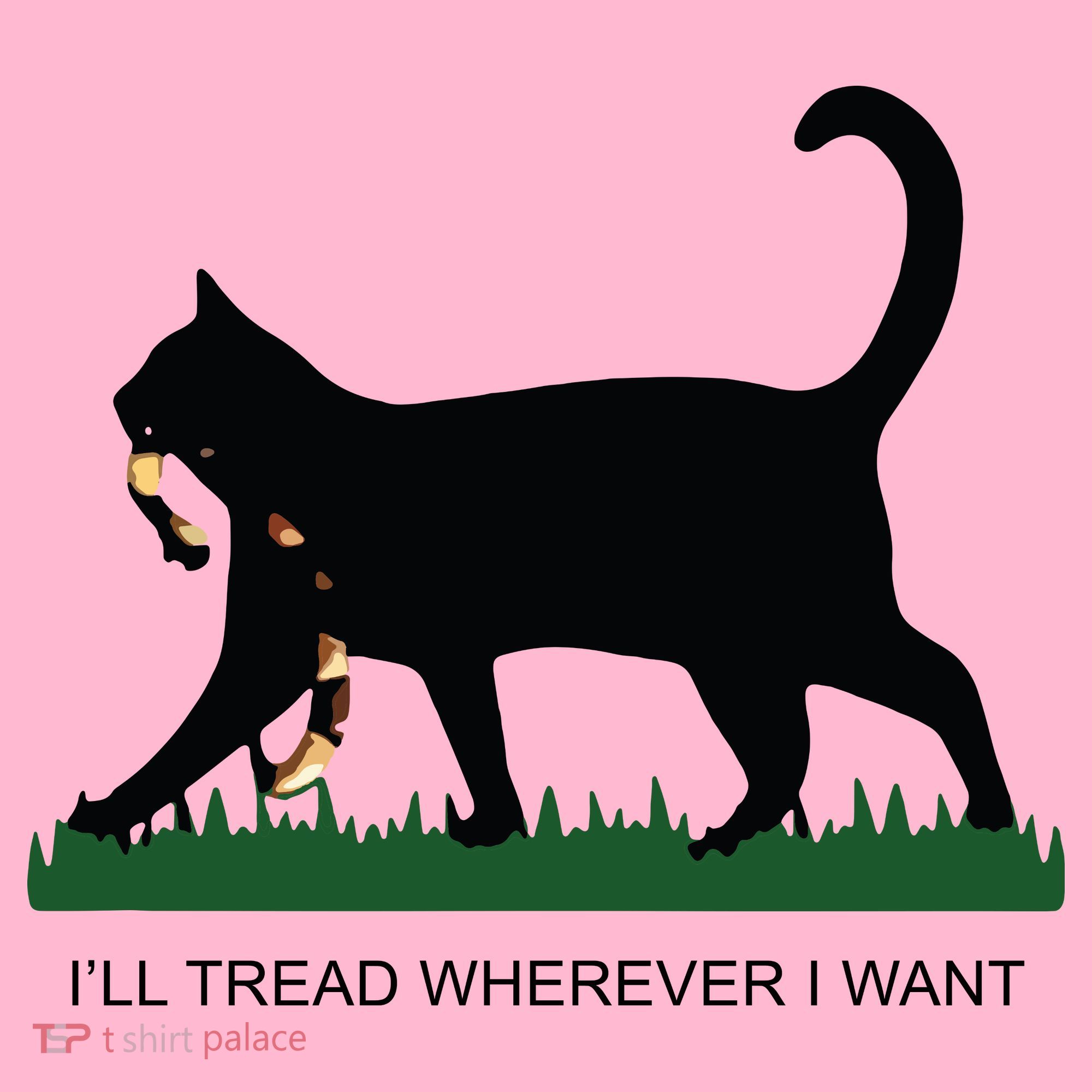 Ill Tread Wherever I Want Childless Cat Lady For Kamala Coaster