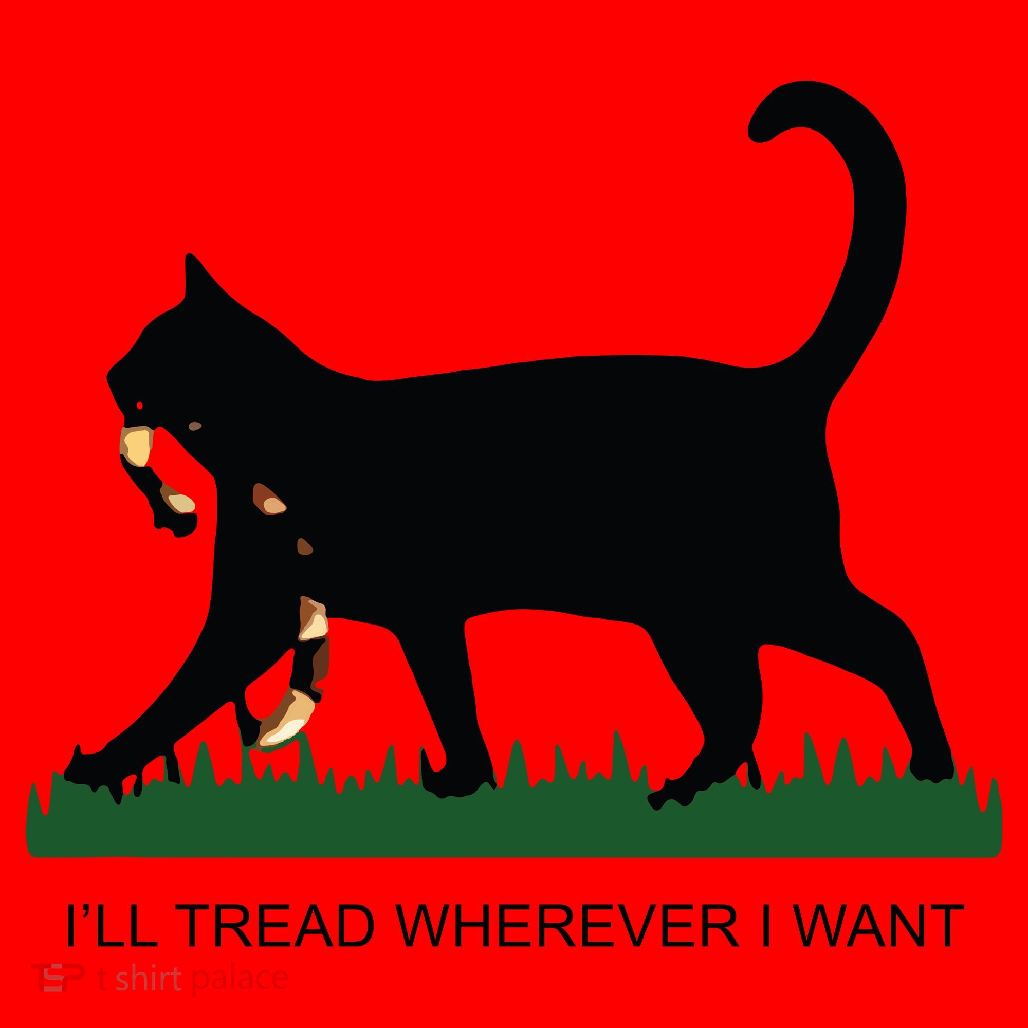 Ill Tread Wherever I Want Childless Cat Lady For Kamala Santa Hat