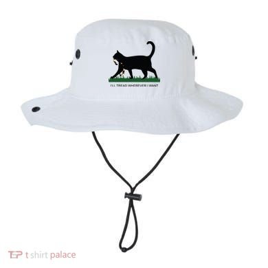 Ill Tread Wherever I Want Childless Cat Lady For Kamala Bucket Hat