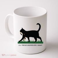 Ill Tread Wherever I Want Childless Cat Lady For Kamala Coffee Mug thumb 0