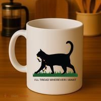 Ill Tread Wherever I Want Childless Cat Lady For Kamala Coffee Mug thumb 4