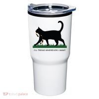 Ill Tread Wherever I Want Childless Cat Lady For Kamala Tumbler thumb 0