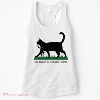 Ill Tread Wherever I Want Childless Cat Lady For Kamala Women's Tank Top thumb 0