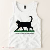 Ill Tread Wherever I Want Childless Cat Lady For Kamala Tank Top thumb 2