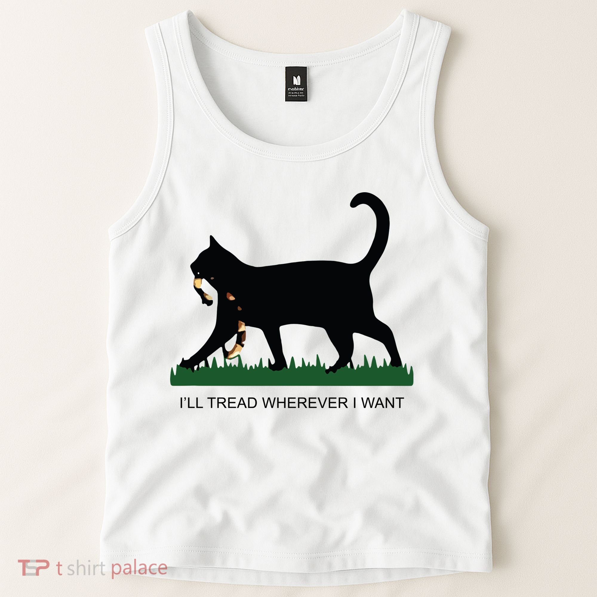 Ill Tread Wherever I Want Childless Cat Lady For Kamala Tank Top