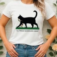 Ill Tread Wherever I Want Childless Cat Lady For Kamala Women's T-Shirt thumb 2