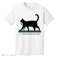 Ill Tread Wherever I Want Childless Cat Lady For Kamala Kids T-Shirt thumb 0