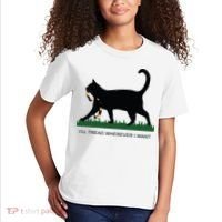Ill Tread Wherever I Want Childless Cat Lady For Kamala Kids T-Shirt thumb 2
