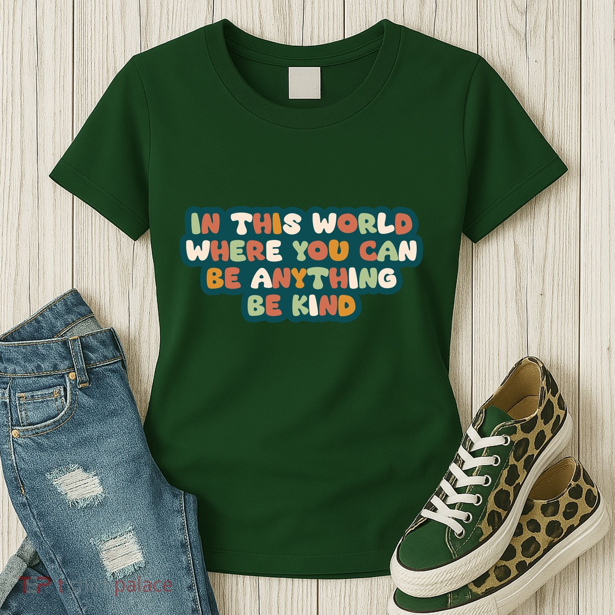 In This World Where You Can Be Anything Be Kind Women's T-Shirt