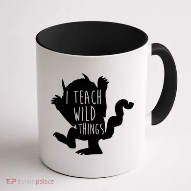 I Teach Wild Things Coffee Mug back