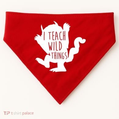 I Teach Wild Things USA-Made Doggie Bandana