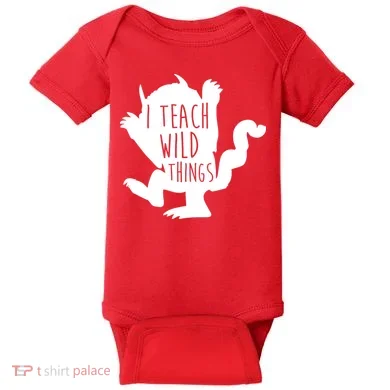 I Teach Wild Things Baby Bodysuit