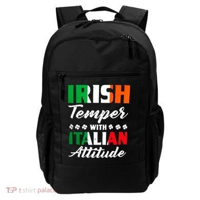 Irish Temper With Italian Attitude St Patrick Backpack