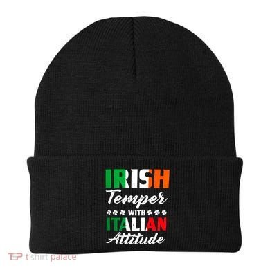 Irish Temper With Italian Attitude St Patrick Beanie