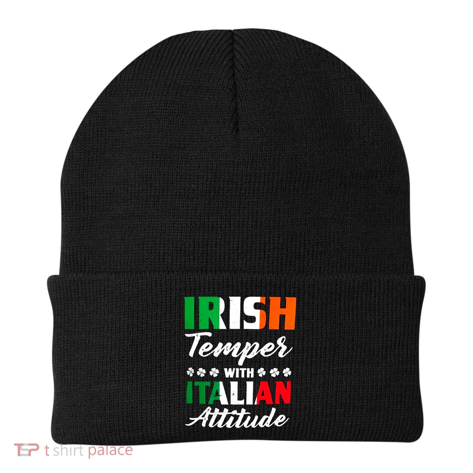 Irish Temper With Italian Attitude St Patrick Beanie