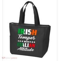 Irish Temper With Italian Attitude St Patrick Tote Bag thumb 3
