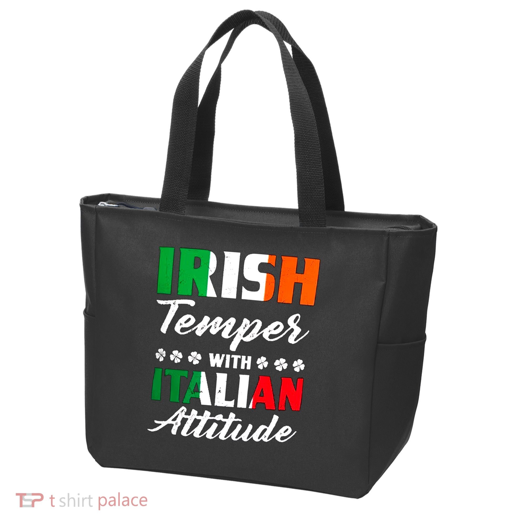 Irish Temper With Italian Attitude St Patrick Tote Bag
