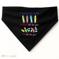 If Teachers Were Crayons Beginning Of The Year End The Year USA-Made Doggie Bandana thumb 0
