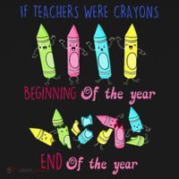 If Teachers Were Crayons Beginning Of The Year End The Year Long Sleeve Shirt thumb 2
