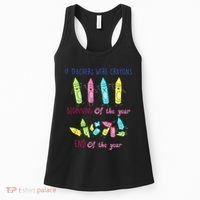 If Teachers Were Crayons Beginning Of The Year End The Year Women's Tank Top thumb 0