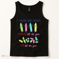 If Teachers Were Crayons Beginning Of The Year End The Year Tank Top thumb 2