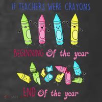 If Teachers Were Crayons Beginning Of The Year End The Year Women's Hoodie thumb 2