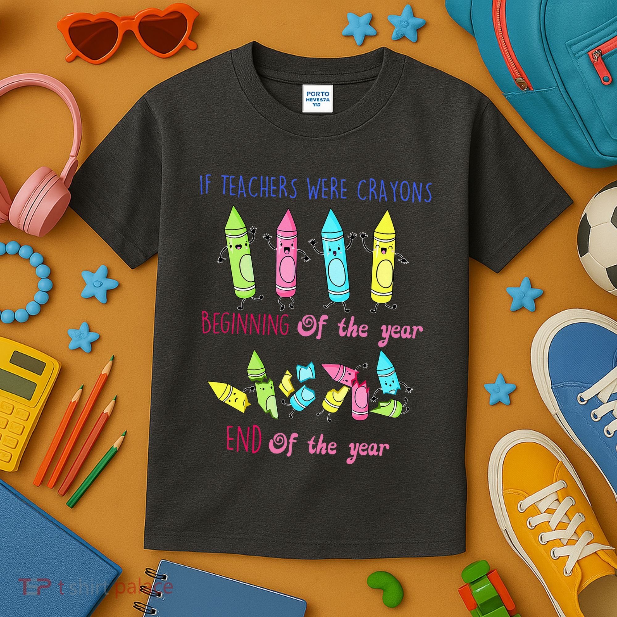 If Teachers Were Crayons Beginning Of The Year End The Year Kids T-Shirt
