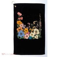 In The Waiting God Is Working Floral Wildflower Jesus Golf Towel thumb 0