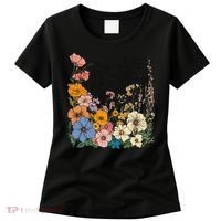 In The Waiting God Is Working Floral Wildflower Jesus Women's T-Shirt thumb 0