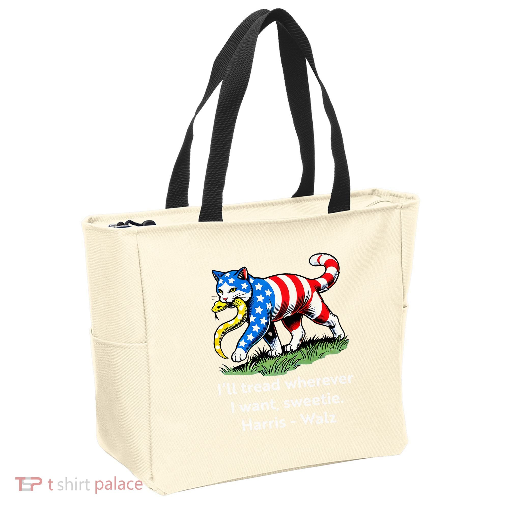 ILl Tread Wherever I Want Sweetie Tote Bag