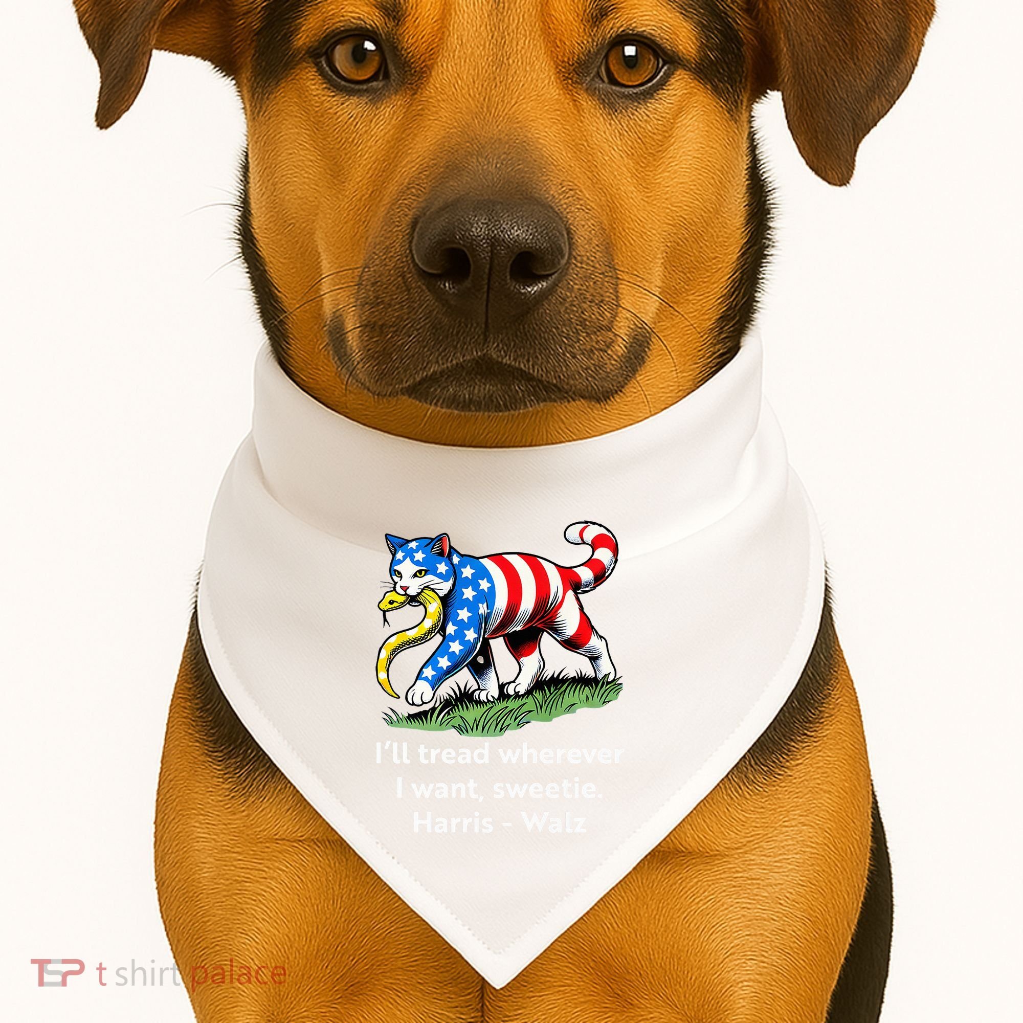 ILl Tread Wherever I Want Sweetie USA-Made Doggie Bandana