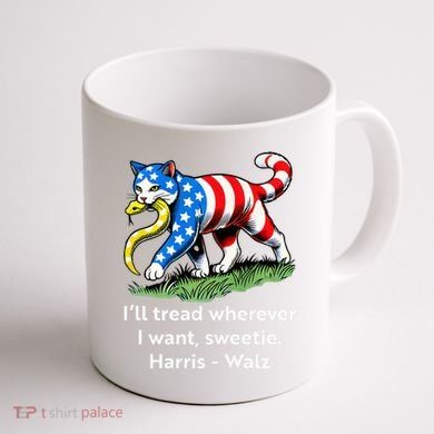 ILl Tread Wherever I Want Sweetie Coffee Mug back