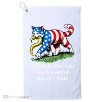 ILl Tread Wherever I Want Sweetie Golf Towel thumb 0