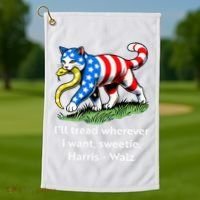 ILl Tread Wherever I Want Sweetie Golf Towel thumb 1