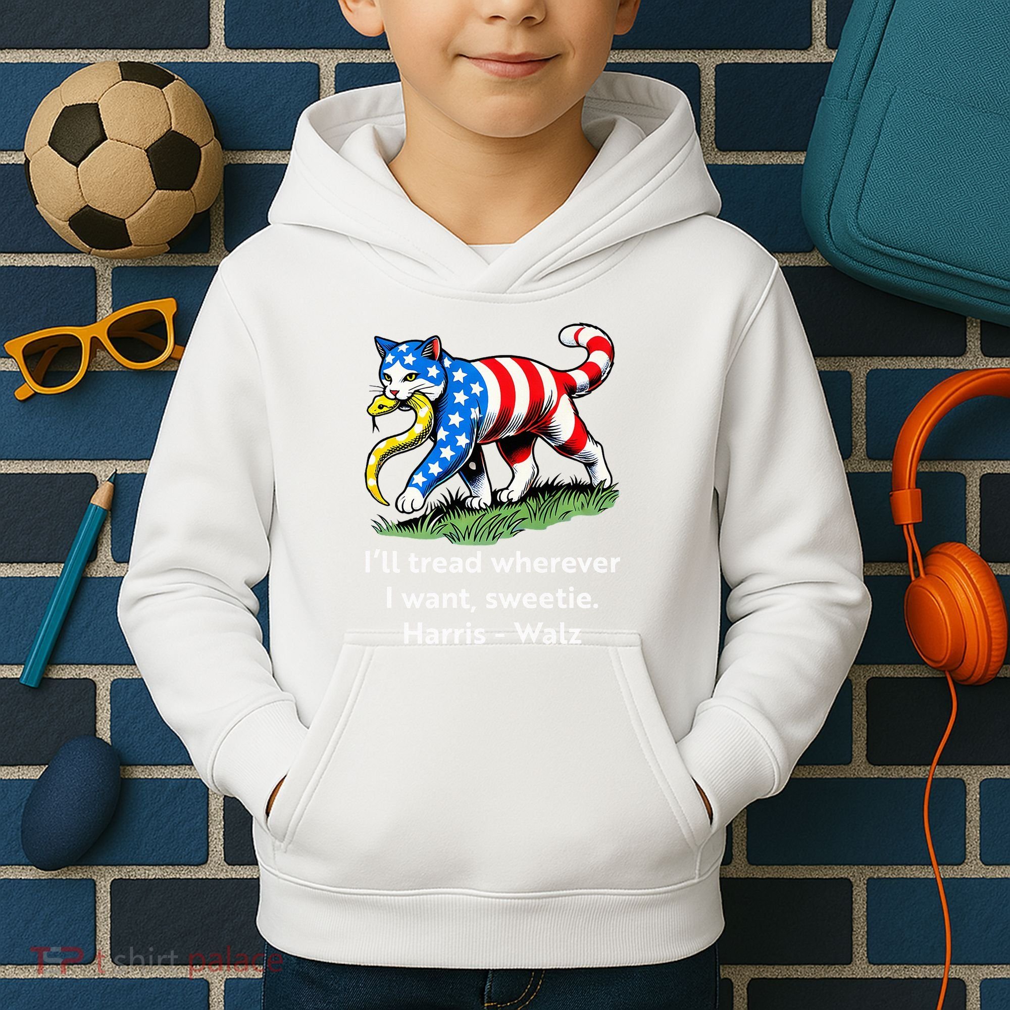 ILl Tread Wherever I Want Sweetie Kids Hoodie